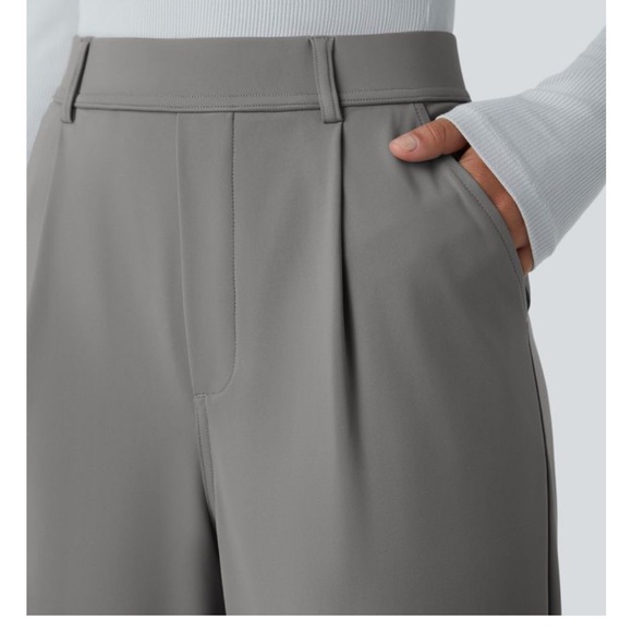 NWT-Halara Flex™ DayStretch High Waisted Pocket Work Flare Pants - Picture 3 of 4